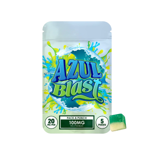 GOMITAS THC - Pack A Punch Azul Blast 5 pzas - 100 MG