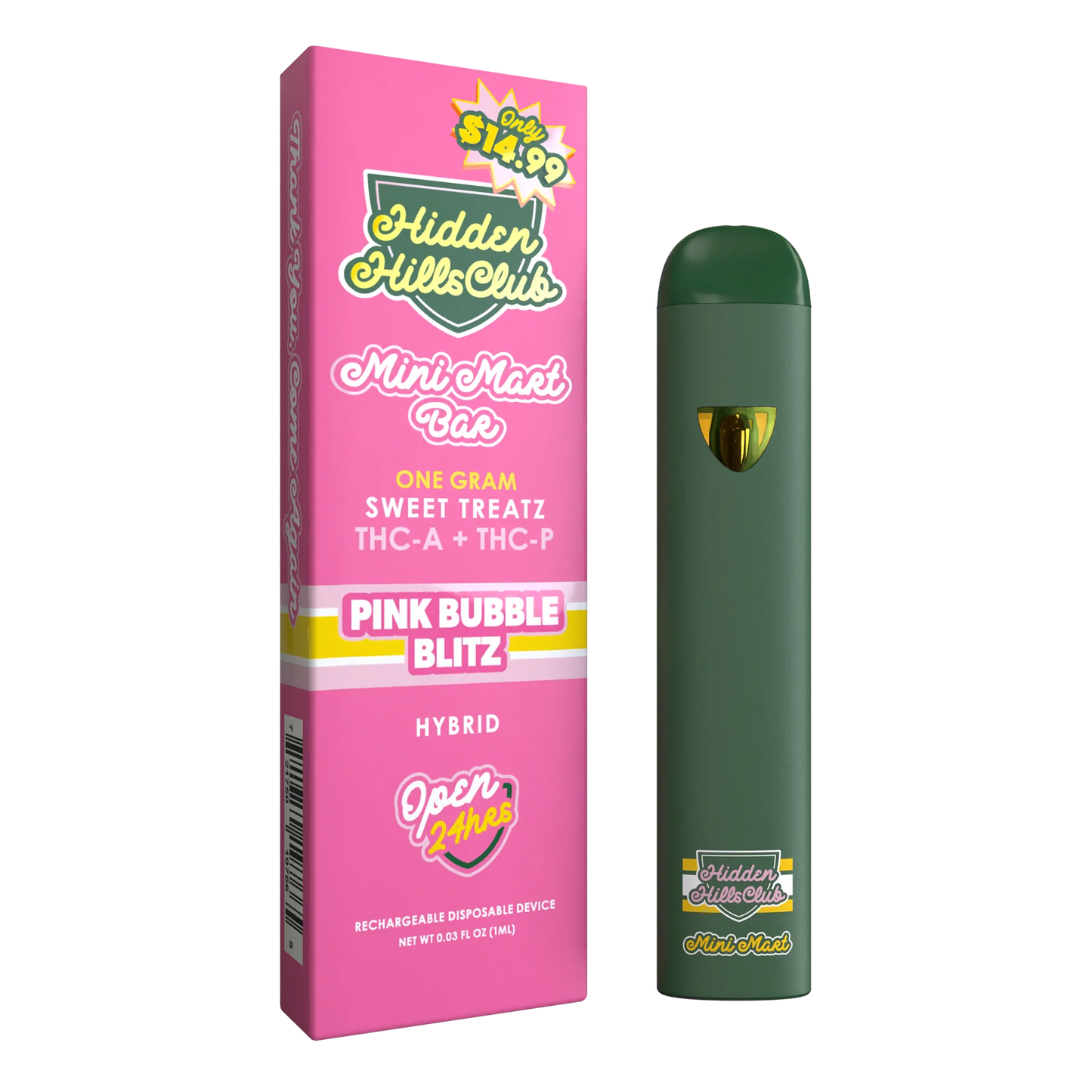 PLUMA DE WAX - Hidden Hills Pink Bubble 1gr - Hibrida